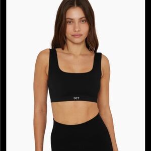 Set Active Box Cut Bra Rain